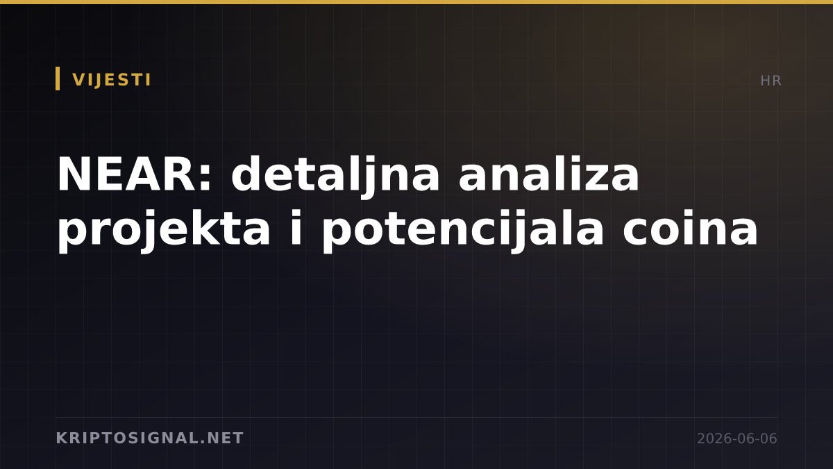 NEAR: detaljna analiza projekta i potencijala coina